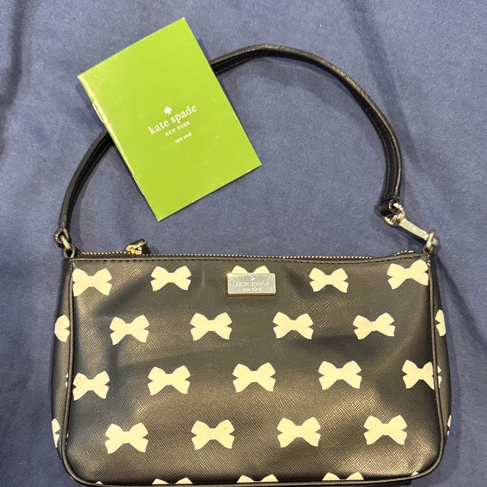 kate spade Black Bow-Print Bag